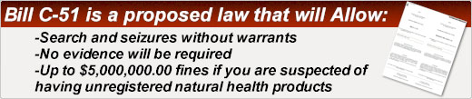 Bill C-51 will allow search and seizures